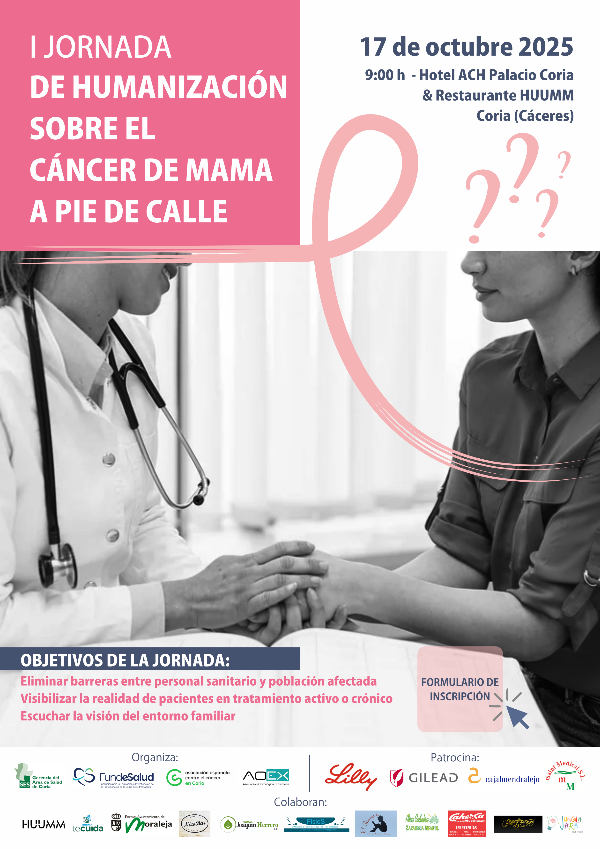 I Jornada de Humanización sobre el Cáncer de Mama a pie de Calle
