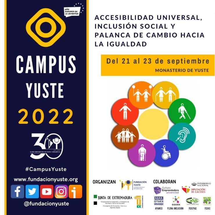 Folleto informativo curso Campus Yuste del 21 al 23 de septiembre 2022