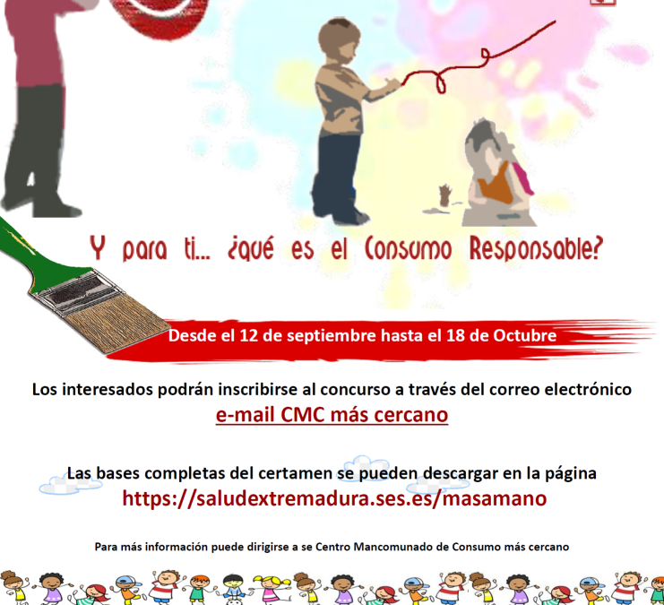 6ª edición del concurso de pintura infantil y juvenil bajo el lema “Y para ti… ¿Qué es el Consumo Responsable?”