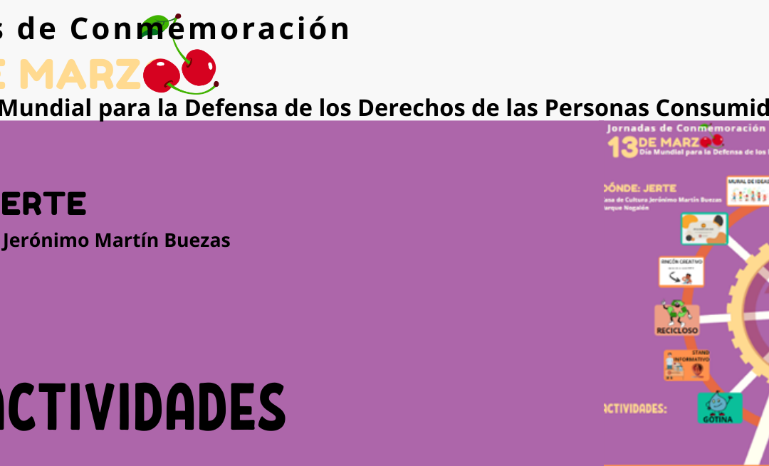 El Consorcio Extremeño de Información al Consumidor celebra unas Jornadas de conmemoración del Día Mundial para la defensa de los derechos de las personas consumidoras