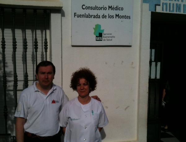 Miguel Ángel Rueda y Carmen Amores, ambos enfermeros.