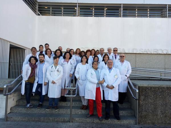 Autores del proyecto y compañeros del Centro de Salud San Roque (Badajoz)