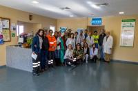 Los profesionales del Centro de Salud de Herrera del Duque posan tras conocer la concesin del premio de Top 20 Hospitales
