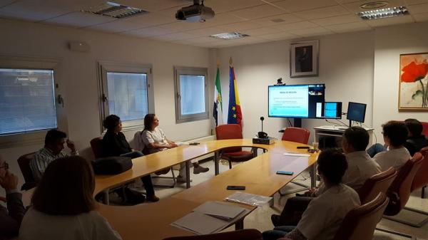 Profesionales del Hospital de Llerena asisten a la videoconferencia ofrecida desde Zafra