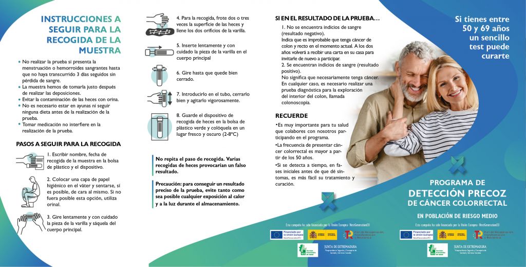 Cuadr&iacute;ptico programa de detecci&oacute;n precoz de c&aacute;ncer colorrectal