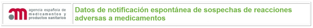 Datos de notificaci&oacute;n espont&aacute;nea de sospechas de reacciones adversas a medicamentos (Abre en nueva ventana)