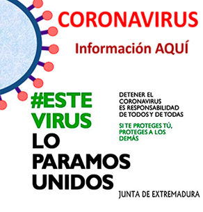 #Este virus lo paramos unidos. Coronavirus. Información aquí